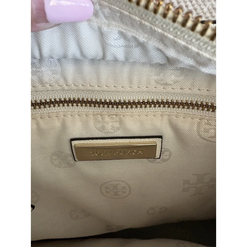 Tory Burch Robinson Zip Tote Bag with Magnetic Side Pockets VGUC